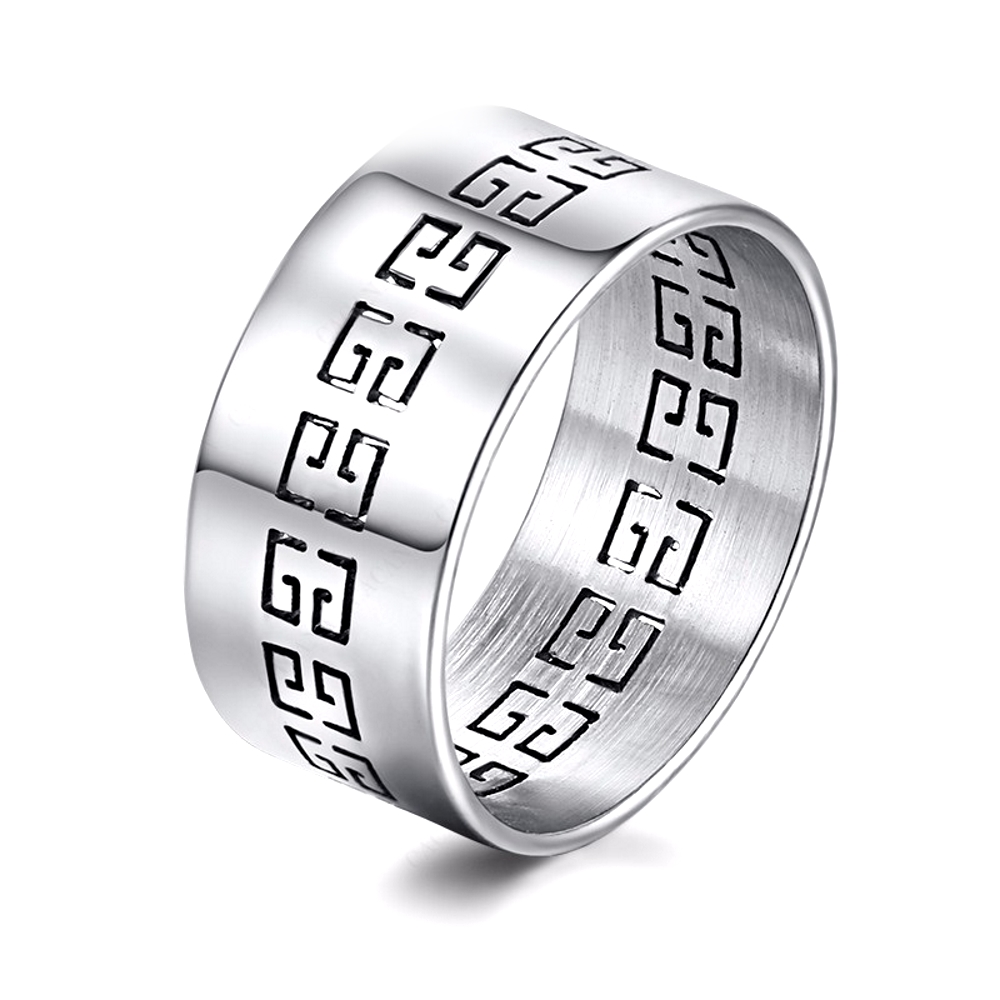 Rostfritt stål ring 