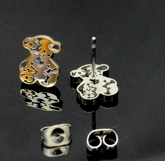 Stainless Steel Pendant & Pair of Stud Earrings (SET) - 4