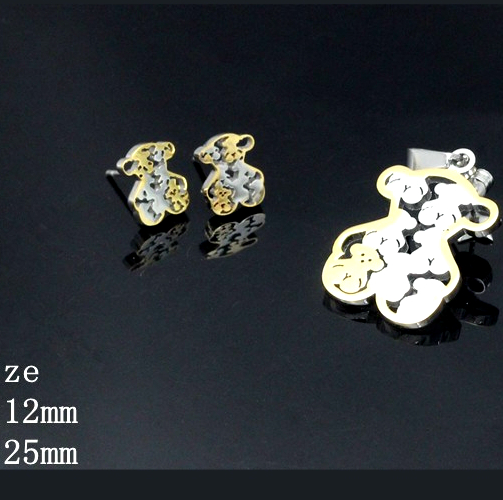 Stainless Steel Pendant & Pair of Stud Earrings (SET)