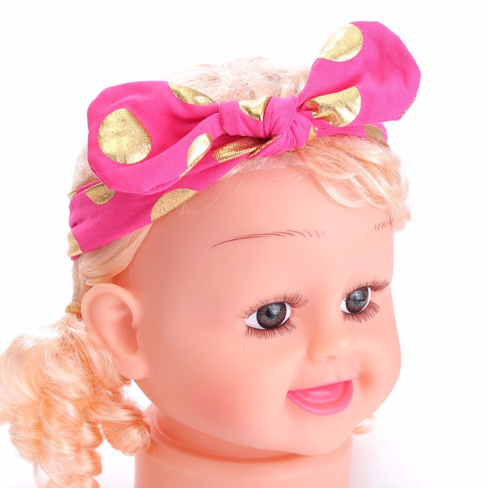 Baby hårband Princess flicka imitation Kanin - 12