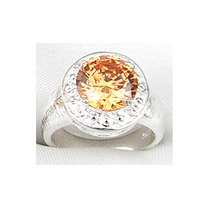 Silver hot latest trendy morganite gemstone ring