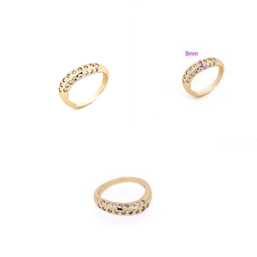 18k Gold Filled CZ RING