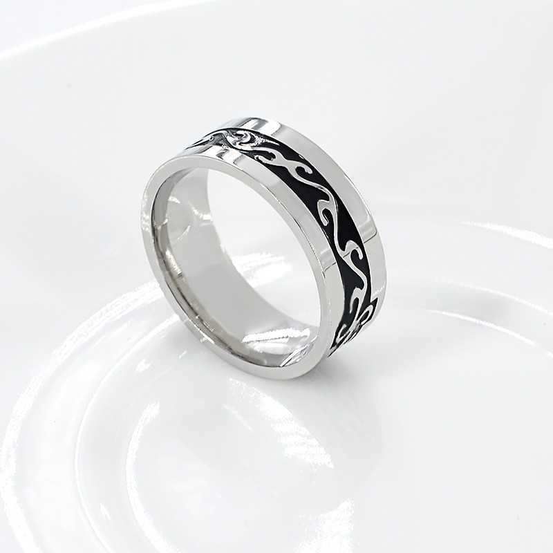 Stainless Steel Ring Decorative pattern - 6