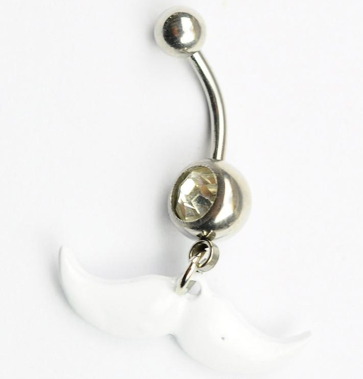 Navelpiercing mustasch 