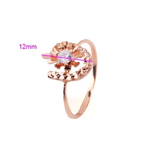18K Guldfyllda Guld gulddoublé Filled CZ Ring #17 - 4