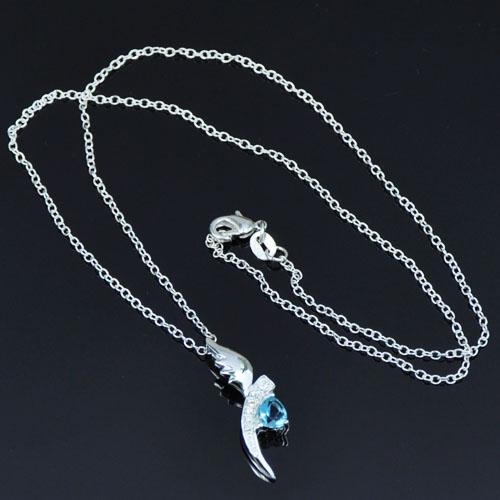 SILVER filled Halsband Hänge KEDJA,  silverhalsband - 2