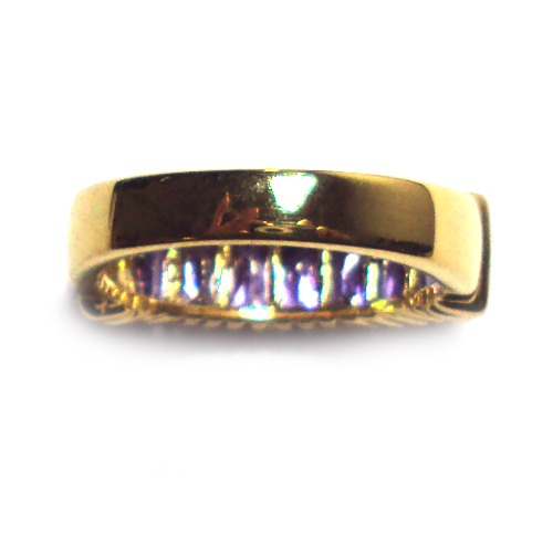 18K Gold Filled RING Amethyst - 3