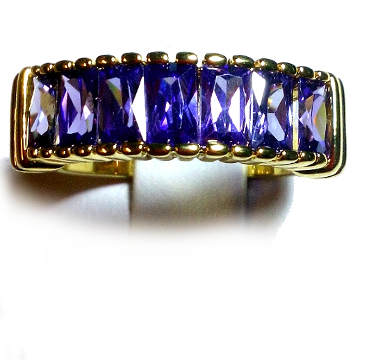 18K Gold Filled RING Amethyst