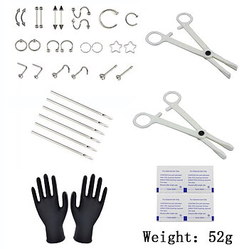 Piercing Set 37 st. Verktyg