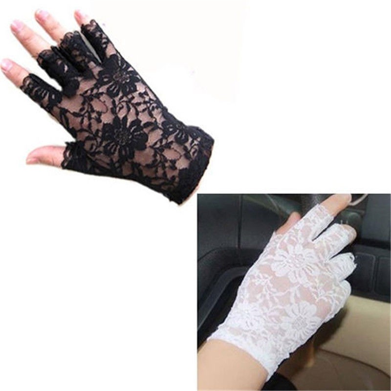LACE Gloves Stretch Halloween  Party - 3