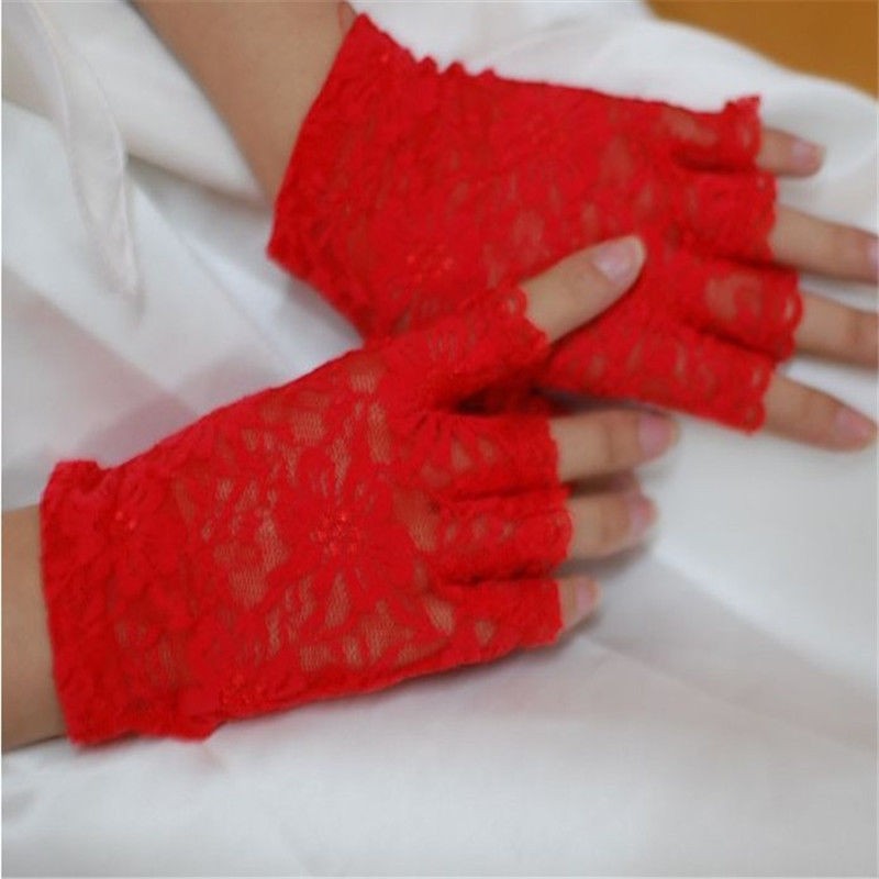 LACE Gloves Stretch Halloween  Party - 5