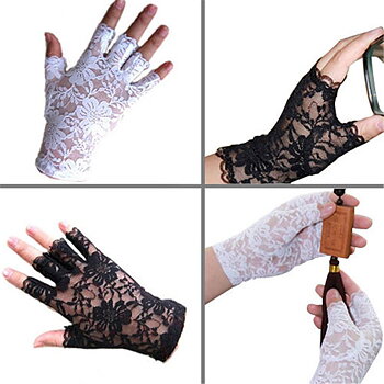 LACE Gloves Stretch Halloween  Party