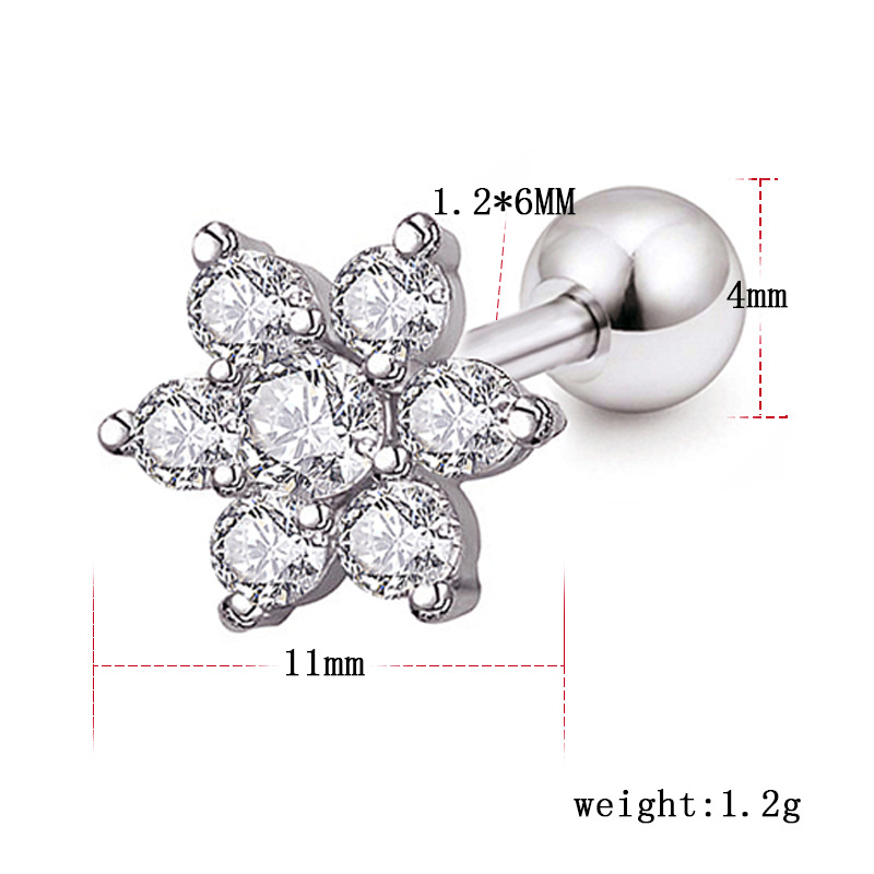  Tragus Piercing  Örhänge CZ 1st - 2