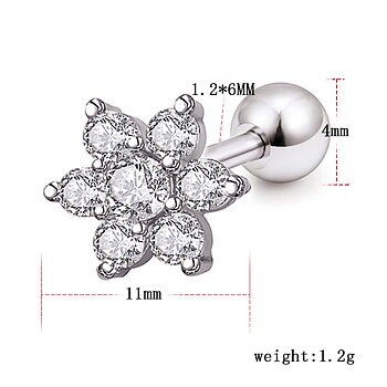  Tragus Piercing  Örhänge CZ 1st