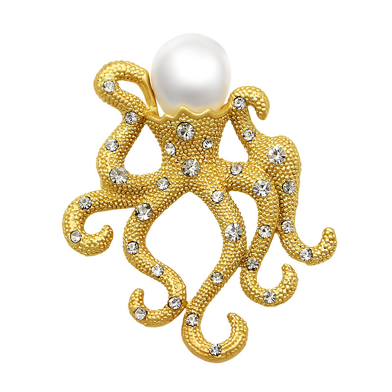 Brooch Crystal Pearl  - 4