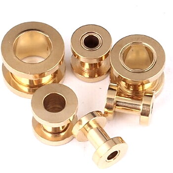 mix (2-10mm) stainless steel piercing ear tunnel