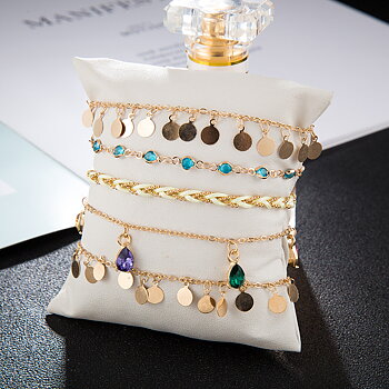 Fotlänk   armband 5 st set