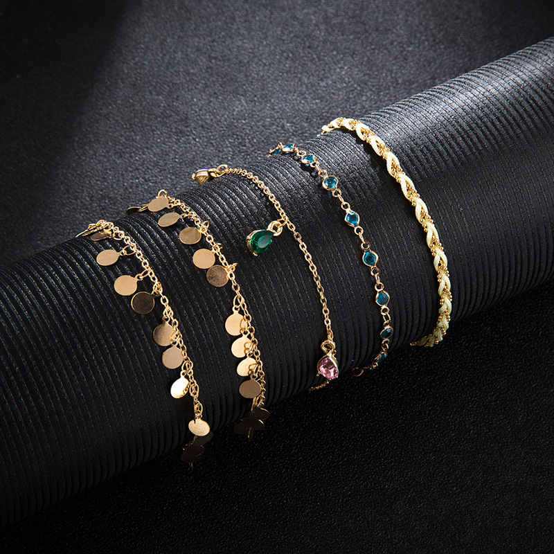 Fotlänk   armband 5 st set - 5