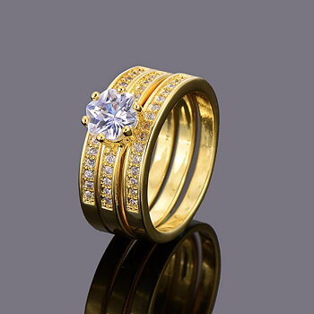 18K Gold Filled RING CZ
