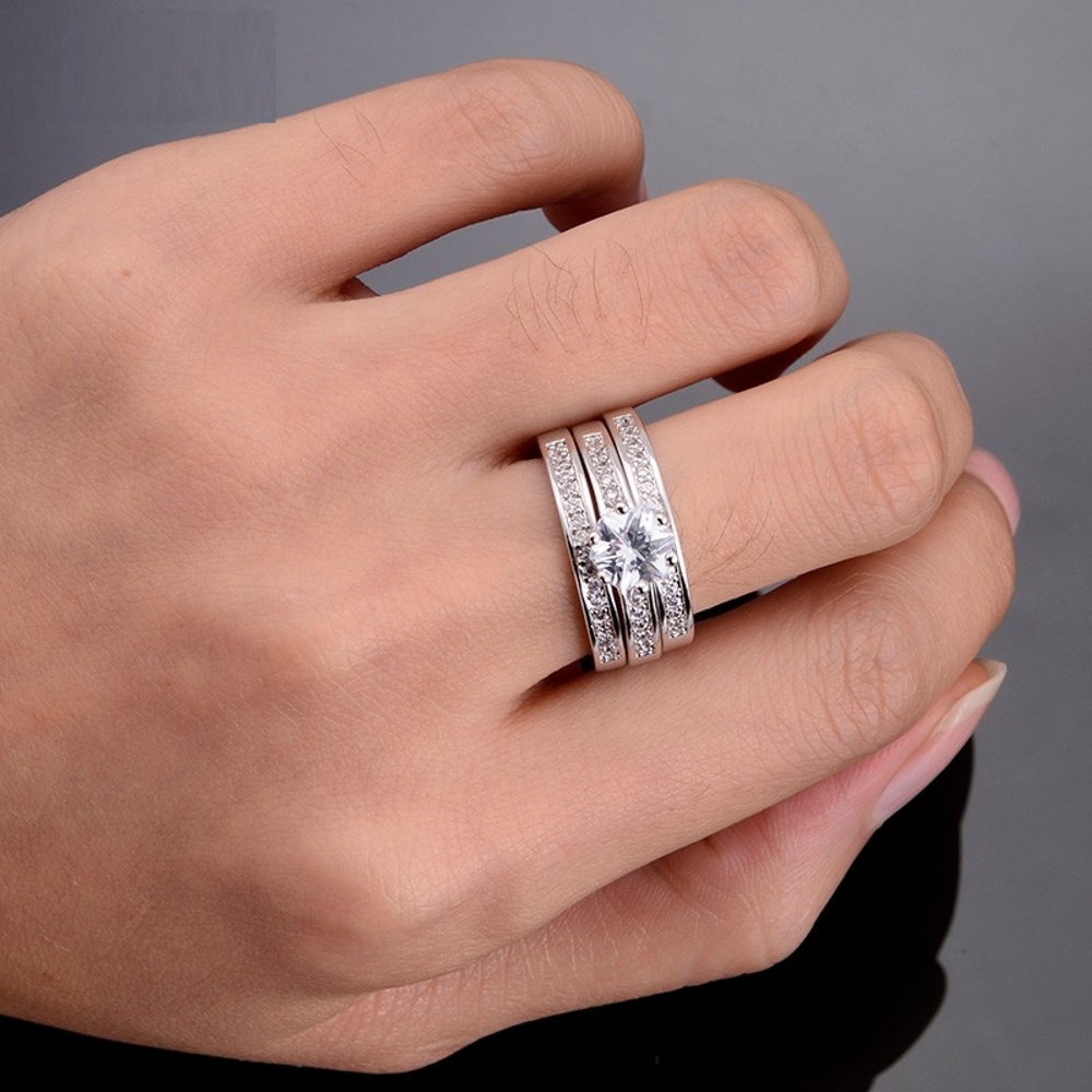 18K VIT Gold Filled RING CZ - 2