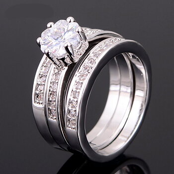 18K VIT Gold Filled RING CZ