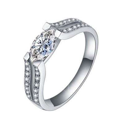 Silver RING CZ ENGAGEMENT