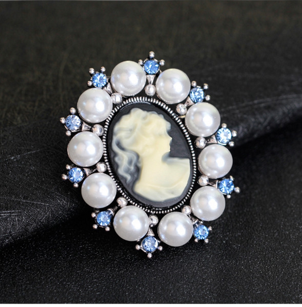 Vintage Cameo Elegant Brosch - 4