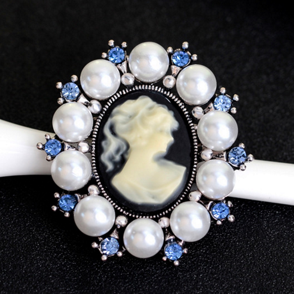 Vintage Cameo Elegant Brosch - 5