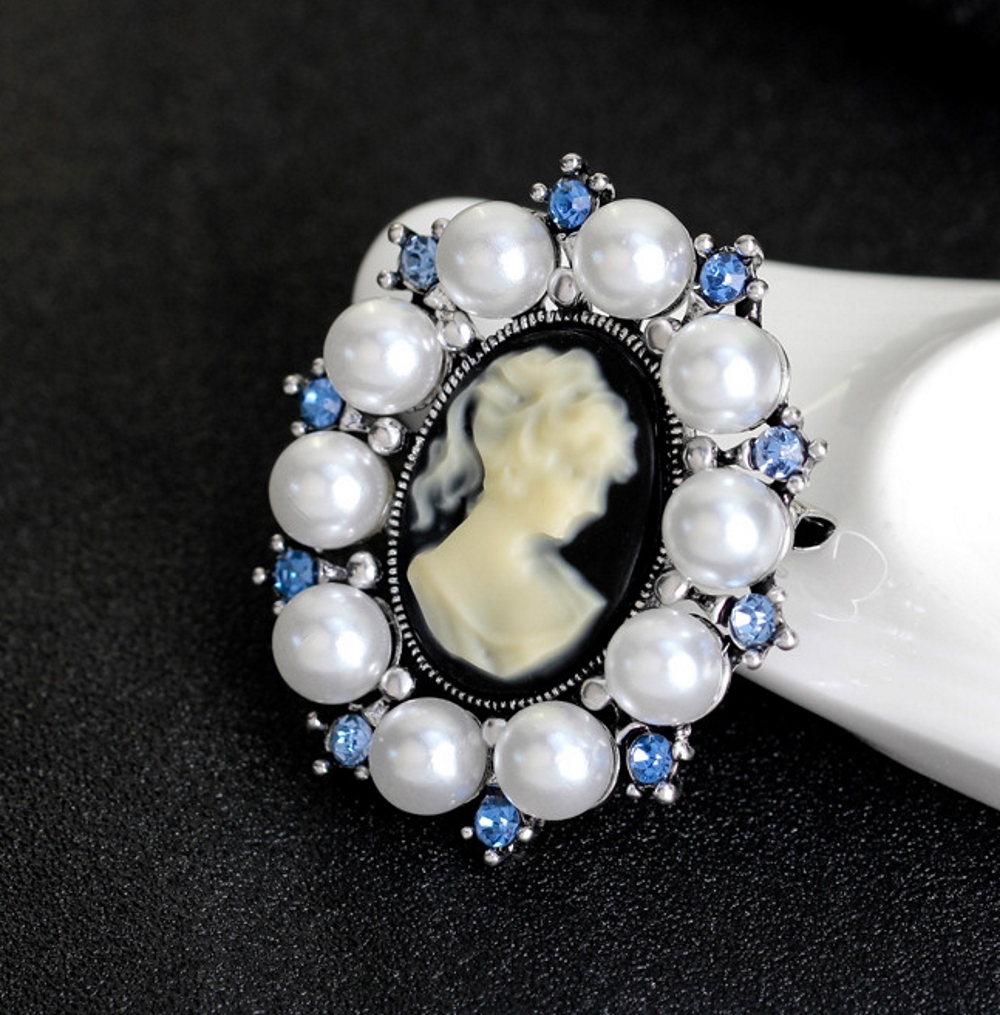 Vintage Cameo Elegant Brosch - 3