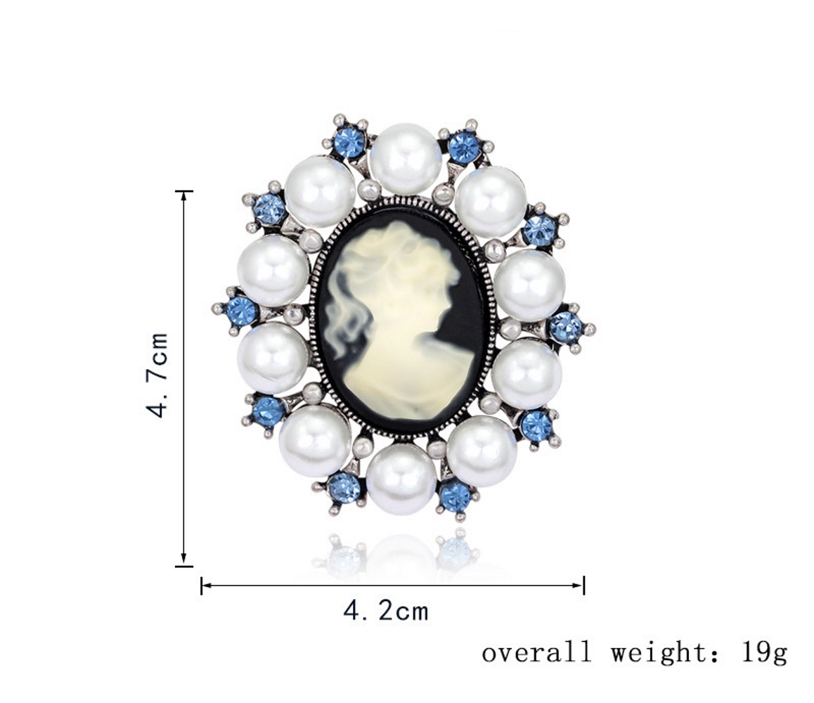 Vintage Cameo Elegant Brosch - 6