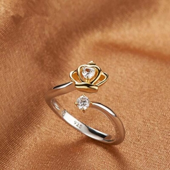 Silver Plated  RING CZ - 3