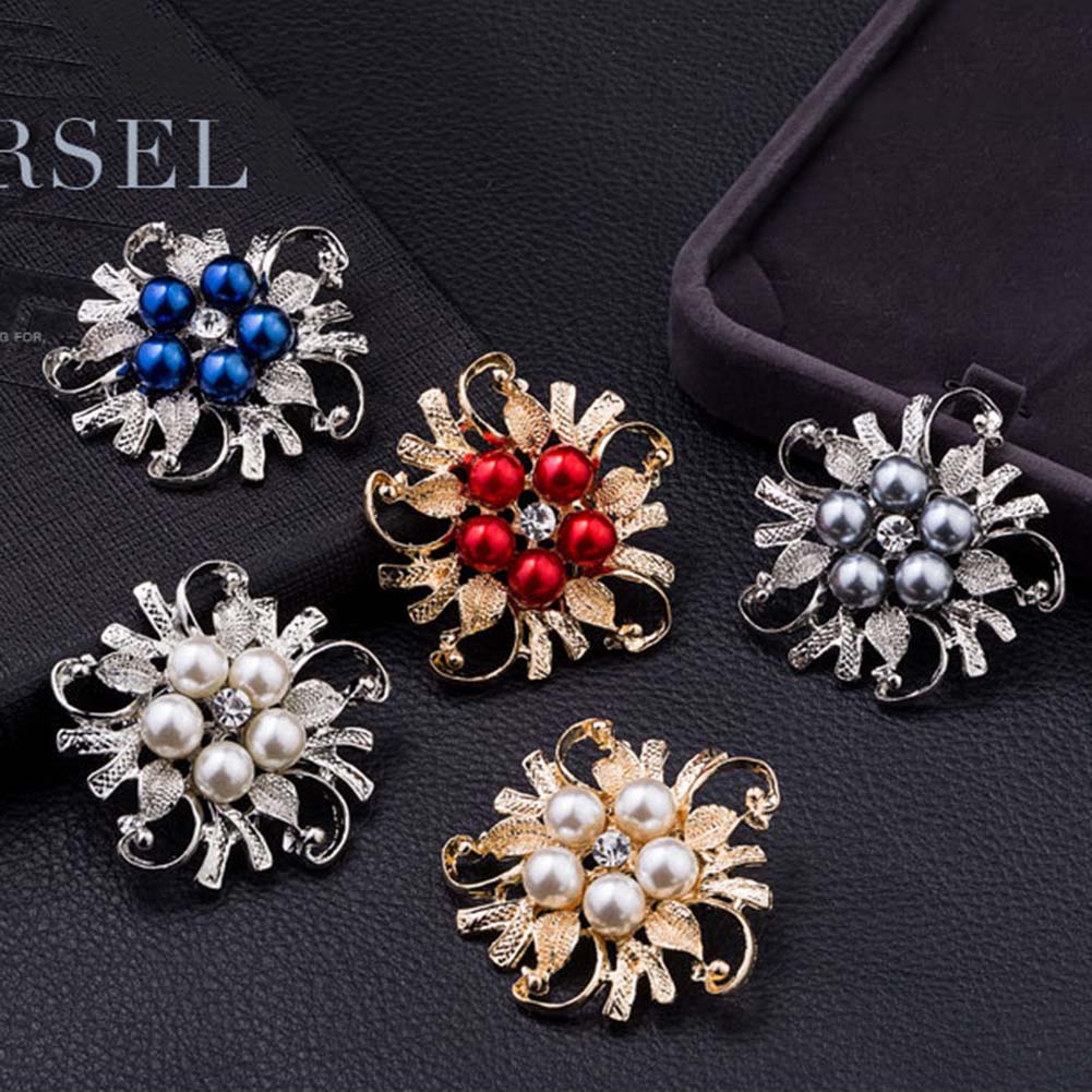 Brooch Crystal  Flower - 5