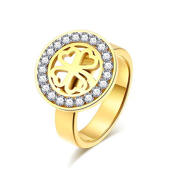 Rostfritt stål ring GULD, SILVER