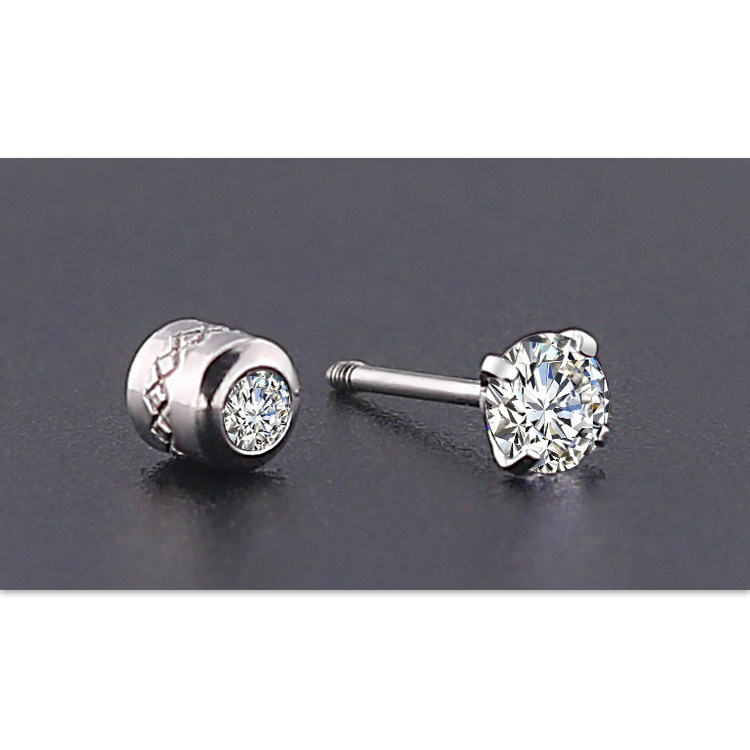  Tragus Piercing  Örhänge 1st CZ  - 3