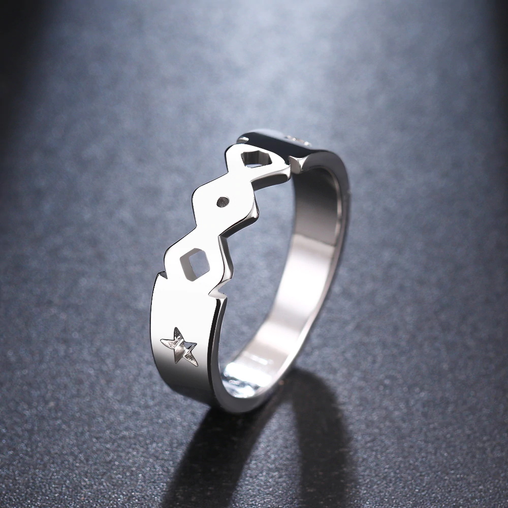 Rostfritt stål ring GULD, SILVER
