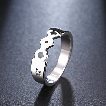 Rostfritt stål ring GULD, SILVER