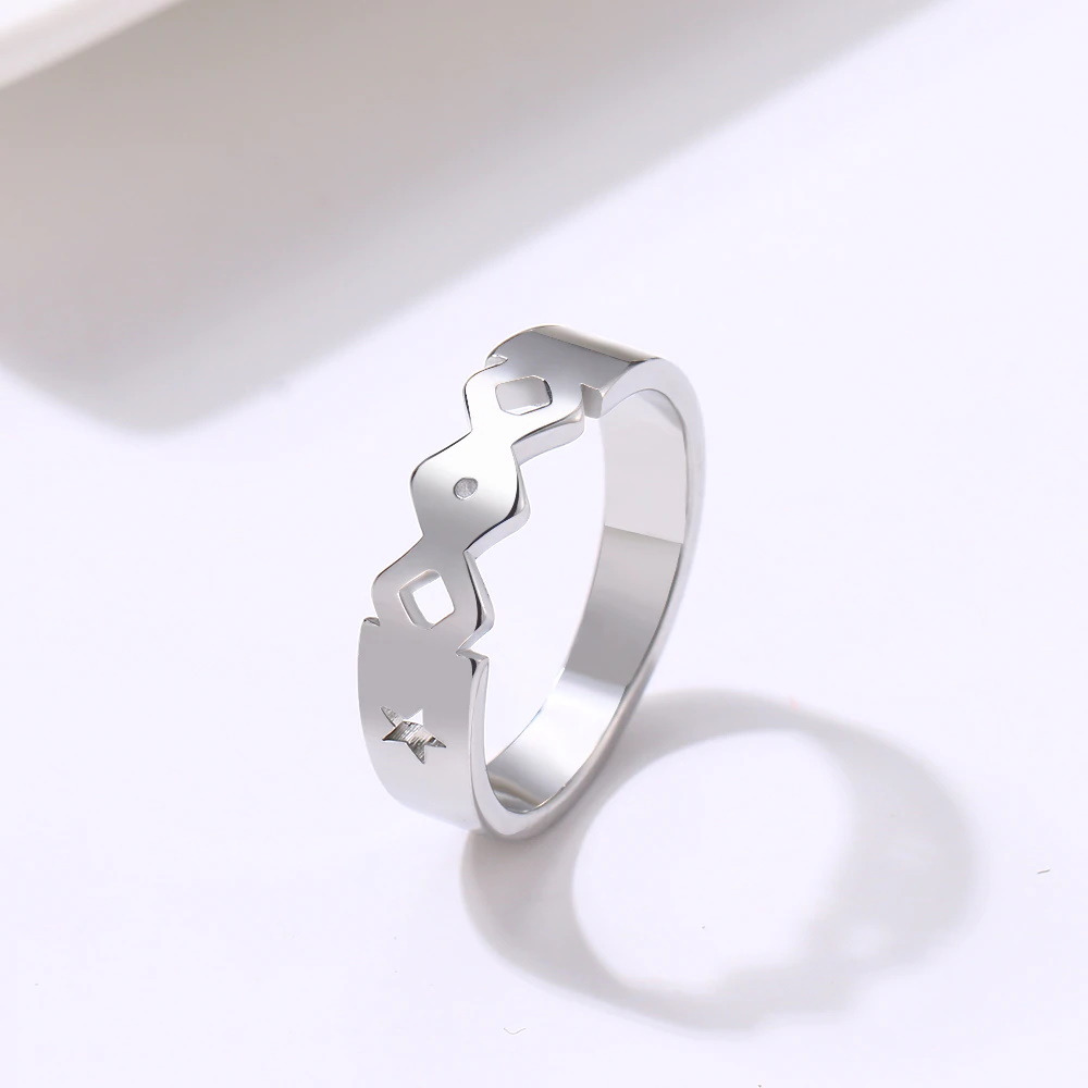 Rostfritt stål ring GULD, SILVER - 3