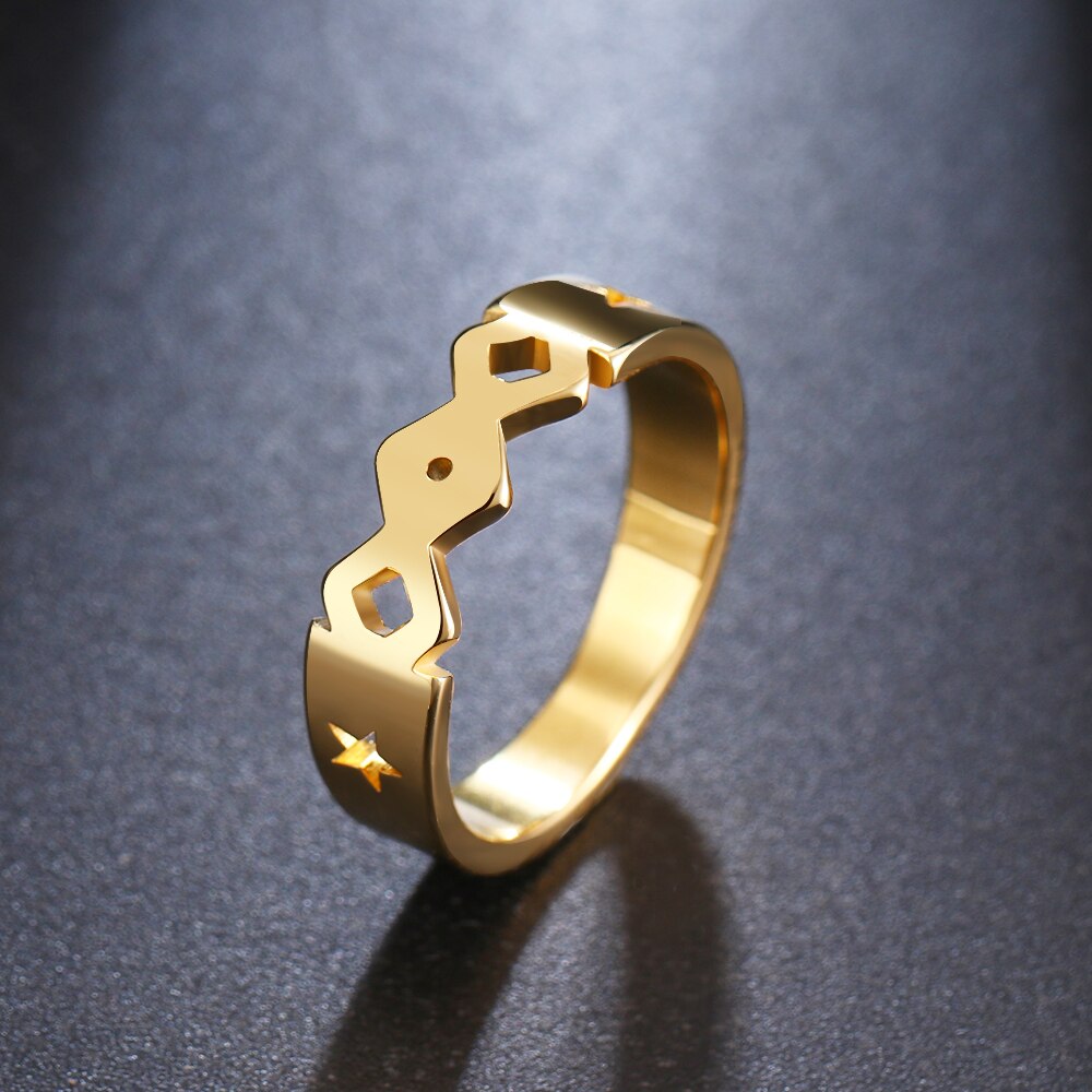 Rostfritt stål ring GULD, SILVER - 2