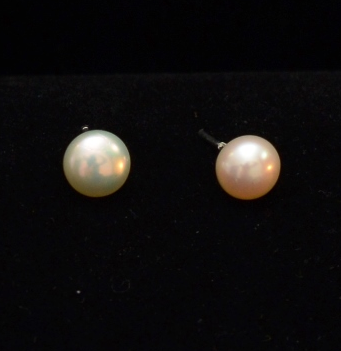 Silver filled earrings Pearl  - 2