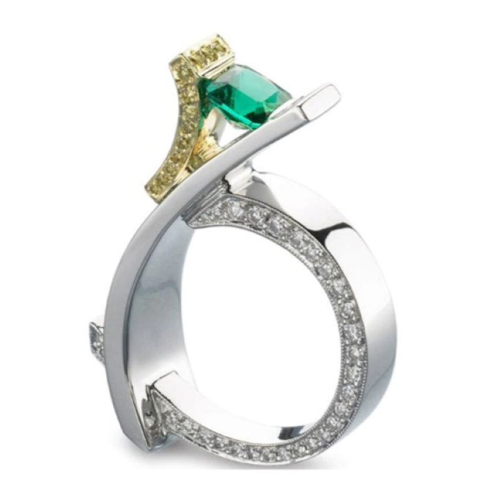 GOLD PLATED RING Cubic Zirconia