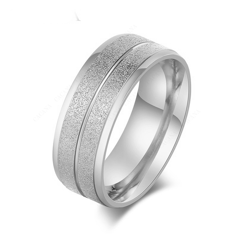 Rostfritt stål ring Dubbelvägen