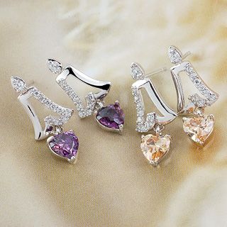 18k Gold Filled CZ Earrings lilla