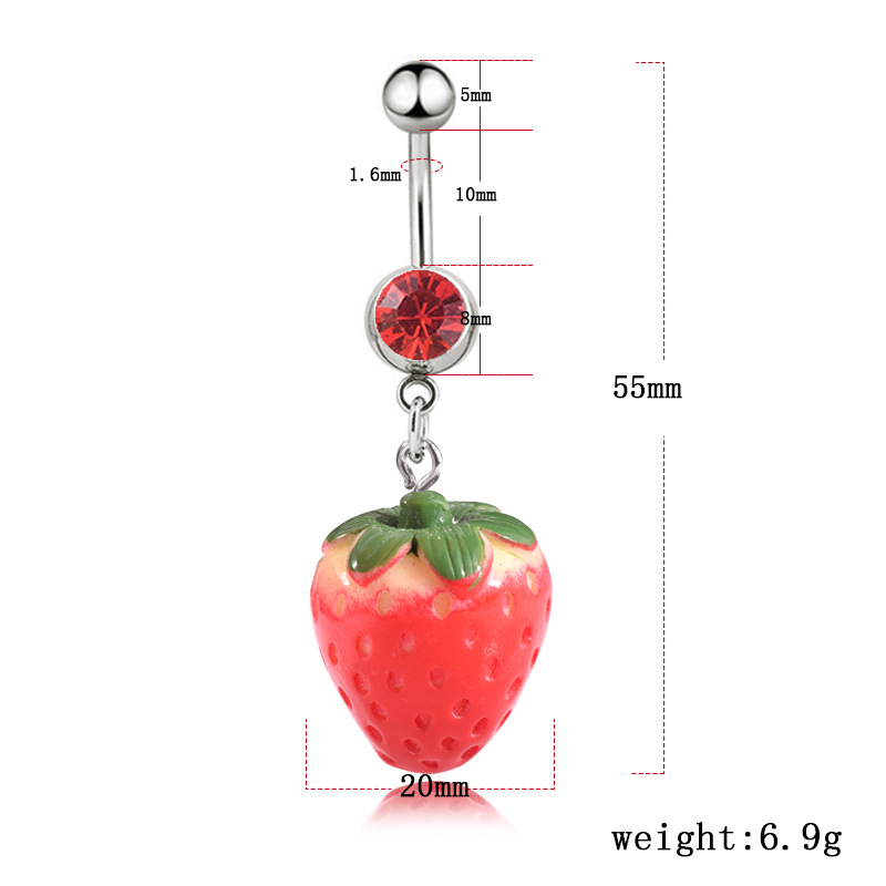Navelpiercing Jordgubbe - 2
