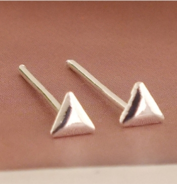 Silverörhänge triangel