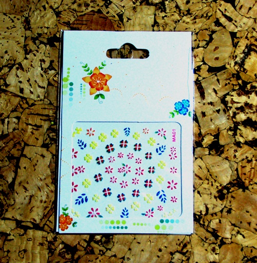 3D Design Tip Nail Art Sticker Decal Manicure Mix Color Self-adhesive Flower Decal Decoration set - 4