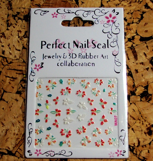 3D Design Tip Nail Art Sticker Decal Manicure Mix Color Self-adhesive Flower Decal Decoration set - 5