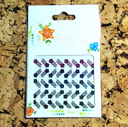 3D Design Tip Nail Art Sticker Decal Manicure Mix Color Self-adhesive Flower Decal Decoration set - 20