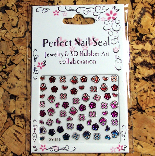 3D Design Tip Nail Art Sticker Decal Manicure Mix Color Self-adhesive Flower Decal Decoration set - 9