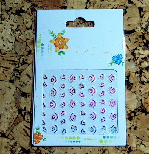 3D Design Tip Nail Art Sticker Decal Manicure Mix Color Self-adhesive Flower Decal Decoration set - 8