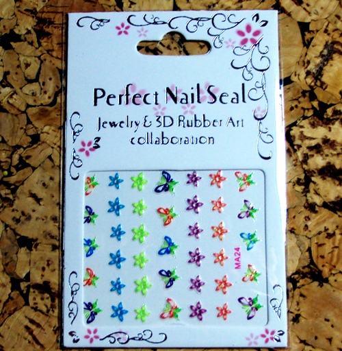 3D Design Tip Nail Art Sticker Decal Manicure Mix Color Self-adhesive Flower Decal Decoration set - 7